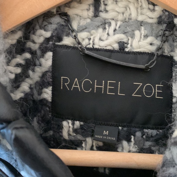 Women's Rachel Zoe Houndstooth wool cape size M - Picture 7 of 12